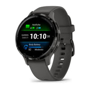 Garmin Venu® 3S 010-02785-00 - cinturino silicone nero - cassa resina nera - quadrante multifunzionale nero